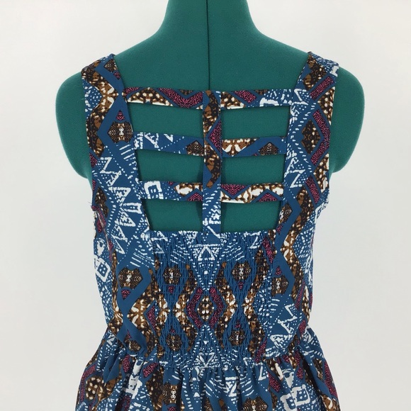 Xhilaration Sleeveless Lattice Back Dress, Medium - Picture 8 of 16